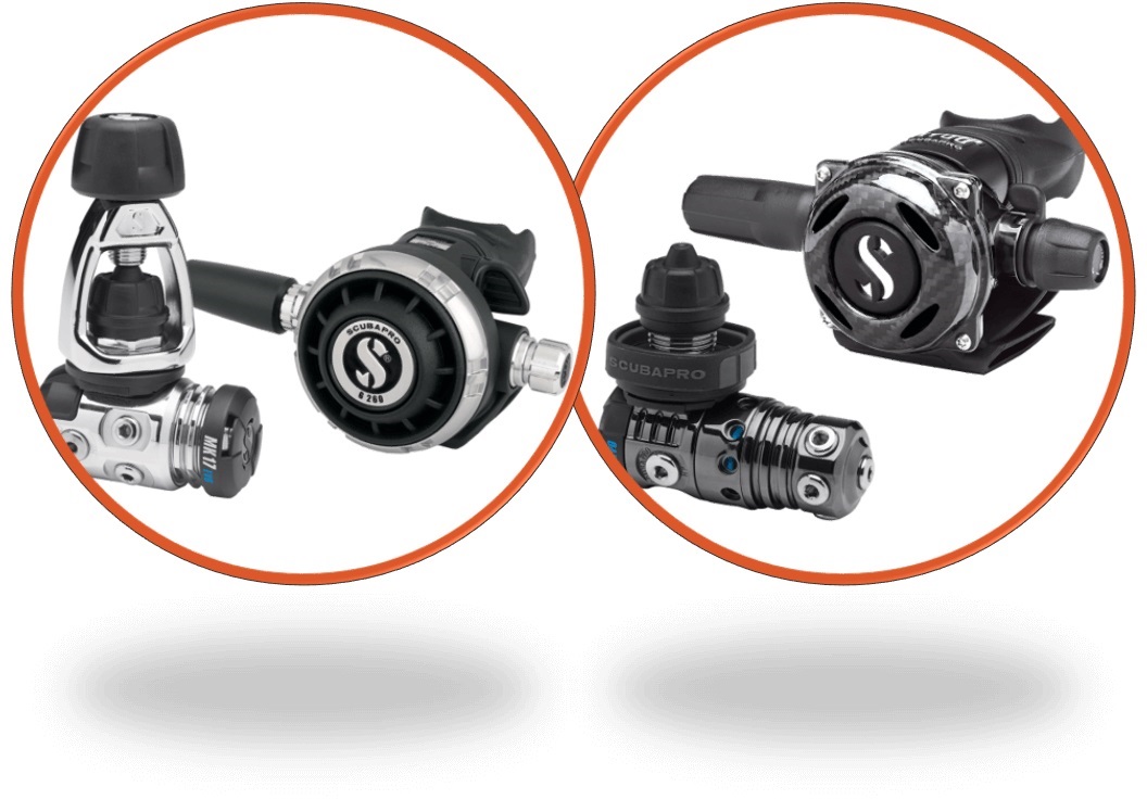 SCUBAPRO MK17 EVO/G260 and MK25 EVO/A700 Dive Regulator Systems