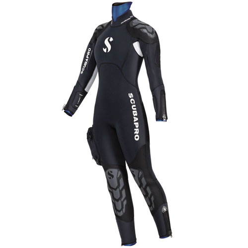 Women's NovaScotia semi-dry dive suit with hood