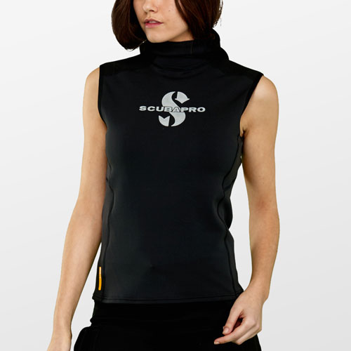 Front view of the SCUBAPRO Women's Hybrid Hooded Vest