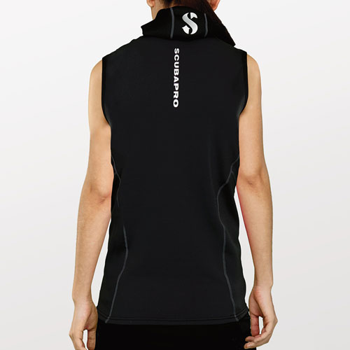 Back view of the SCUBAPRO Women's Hybrid Hooded Vest