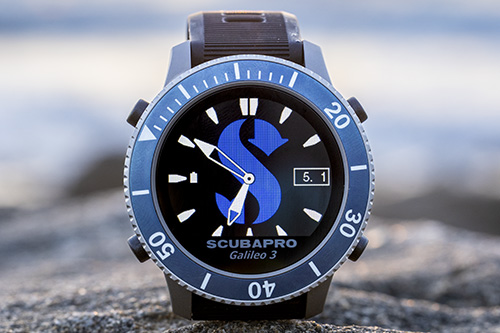 New Galileo 3 Titanium Dive Computer on surface