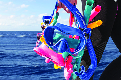 Fun Colors Apnea Snorkel range of colors