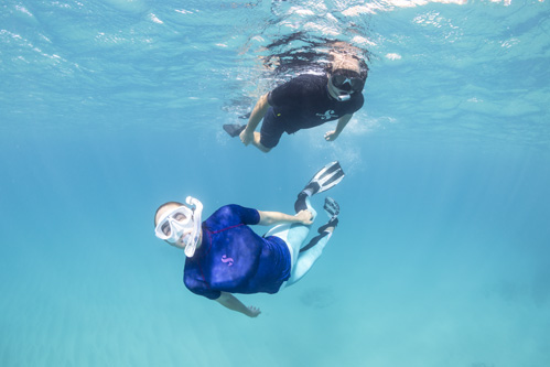 85% recycled plastic and 15% elastane