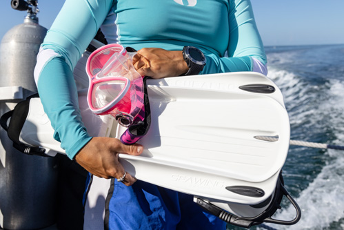 Fold the buckles in for flat packing