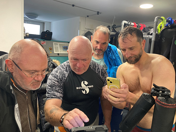 Tony Viacara working with the team