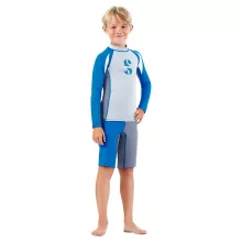 Wizard Rash Guard, Boys, Blue, 4XS