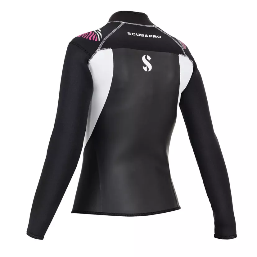 Hybrid Bolero Diving Jacket, 3mm, Black, XS