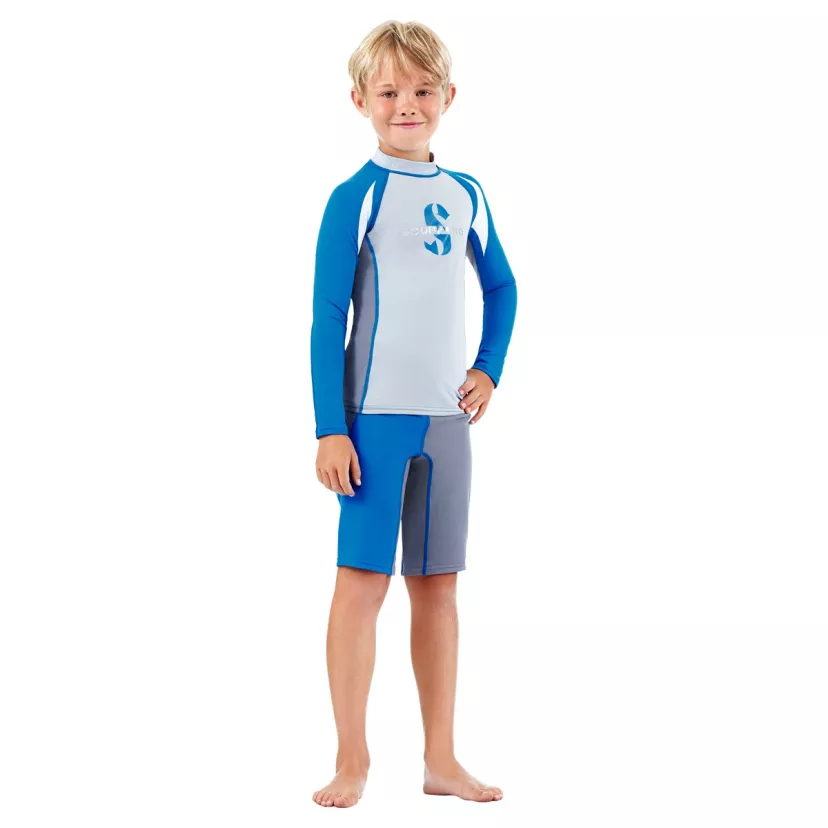 Wizard Rash Guard, Boys, Blue, 4XS